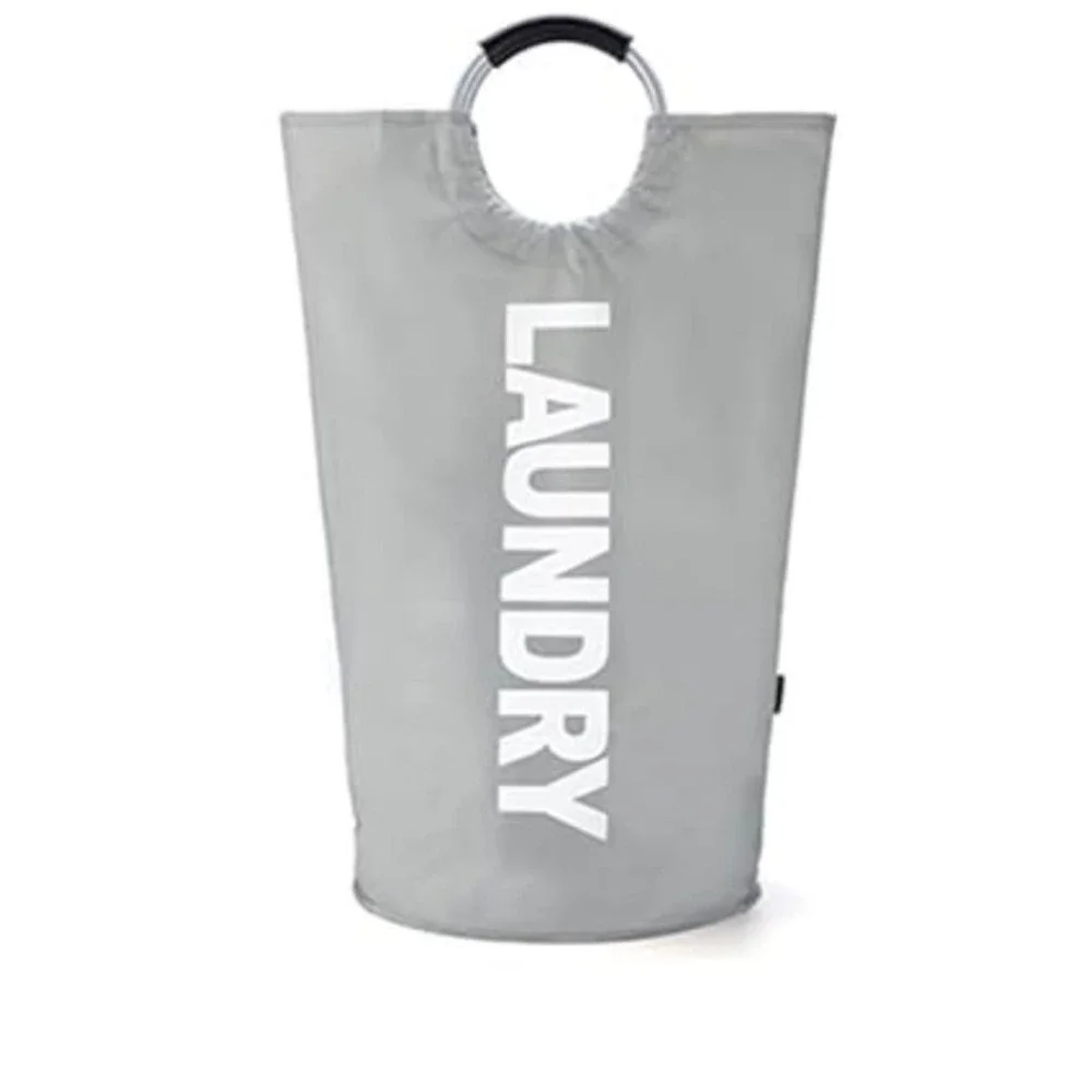 3pk‎ 90L Large Laundry Basket Collapsible Dorm Travel Bag 1-Black & 2-Light Grey